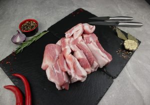 Свинина півжирна тримінг 50/50 - замовити мясо гуртом від виробника для ресторанів, кафе, готелів, магазинів 