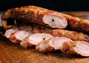 Ковбаса напівкопчена “Домашня з печі” “Ковбасар” - замовити мясо гуртом від виробника для ресторанів, кафе, готелів, магазинів 